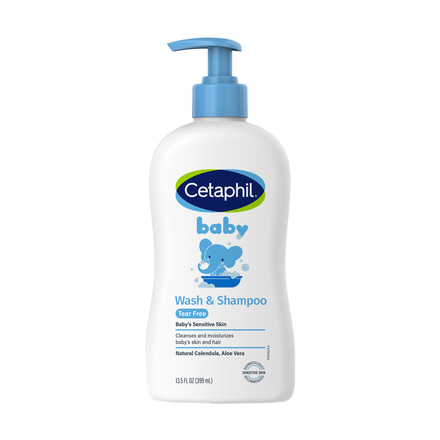 Cetaphil Baby Shampoo and Body Wash with Organic Calendula, Tear Free