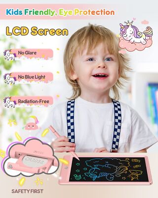 FLUESTON LCD Writing Tablet for Kids, 10 Inch Doodle Board