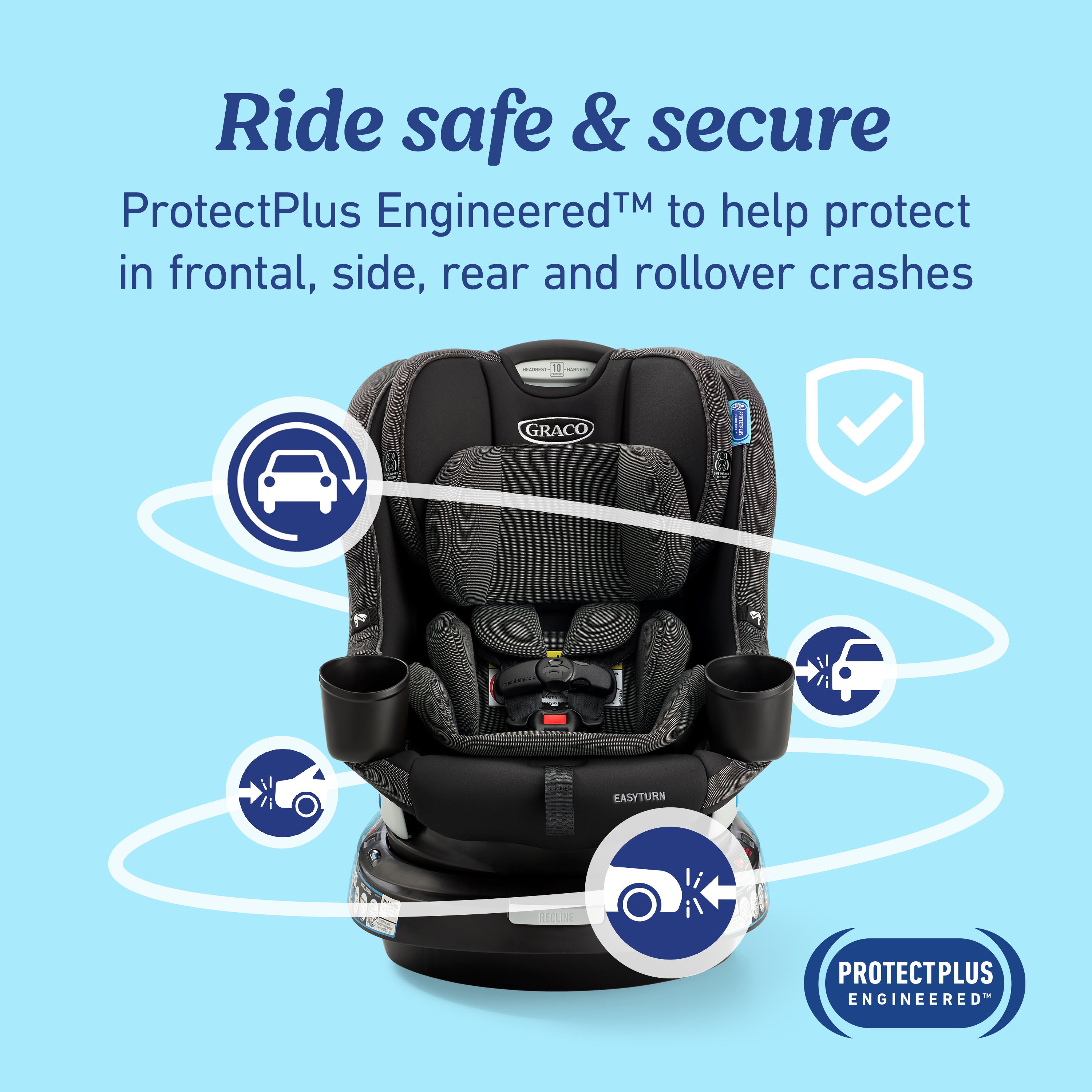 Graco EasyTurn 360 2-in-1 Rotating Convertible Car Seat