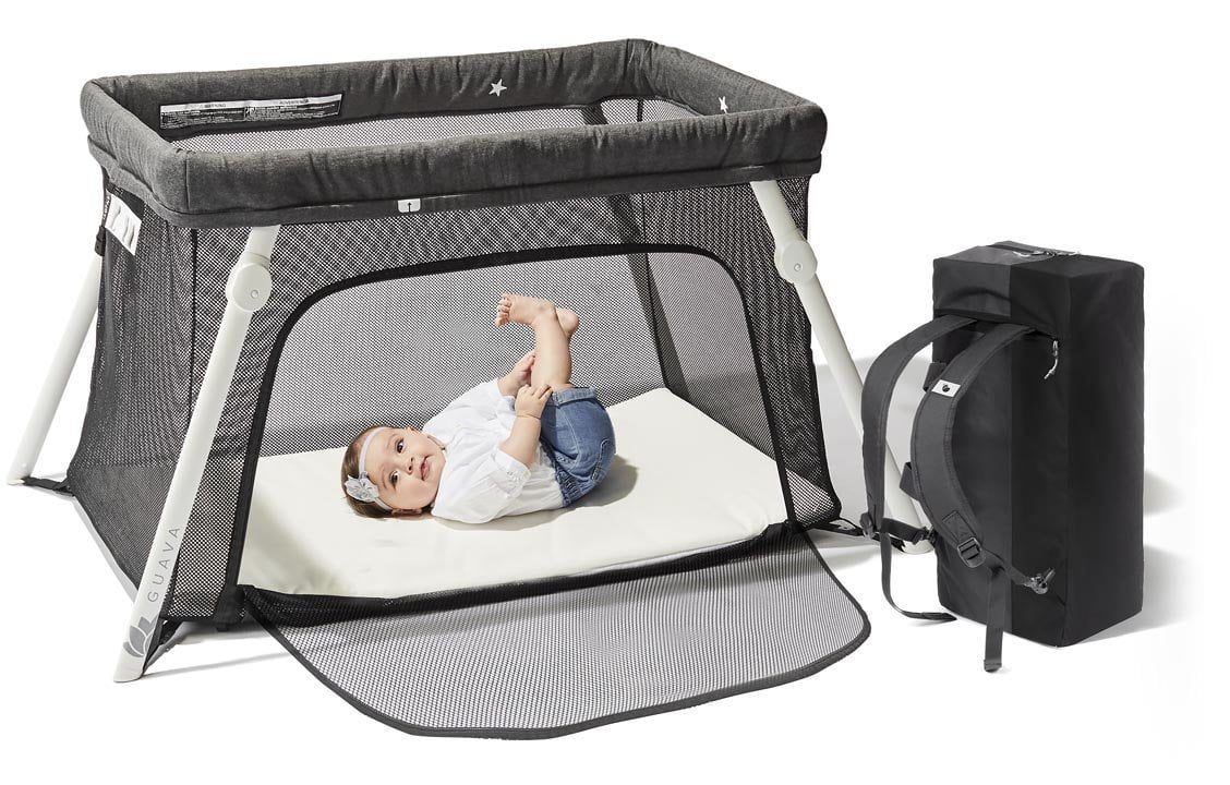 Guava Family Travel Crib with Lightweight Backpack Design