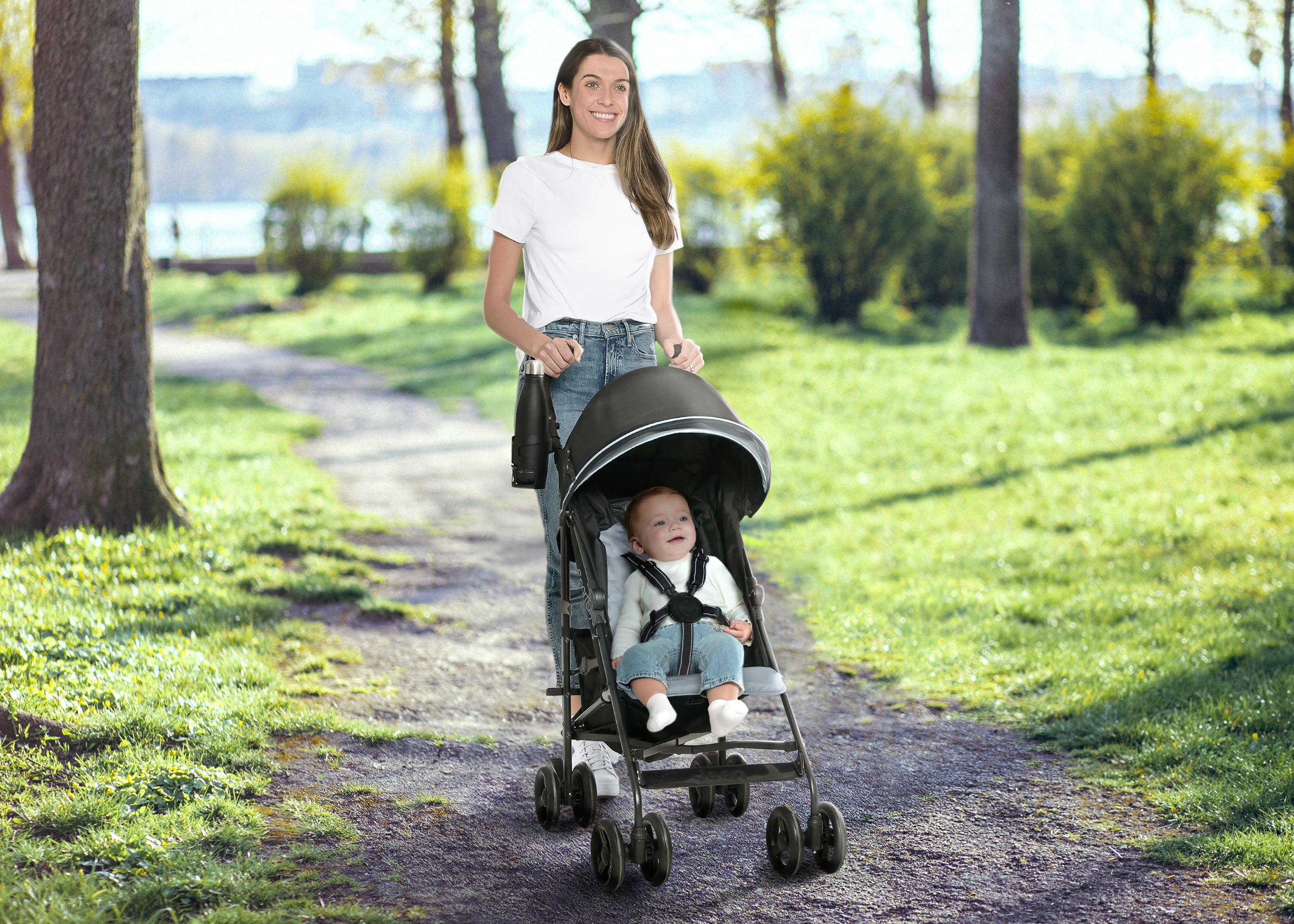 Jeep AdventureGlyde Stroller by Delta Children, Lightweight Travel Stroller