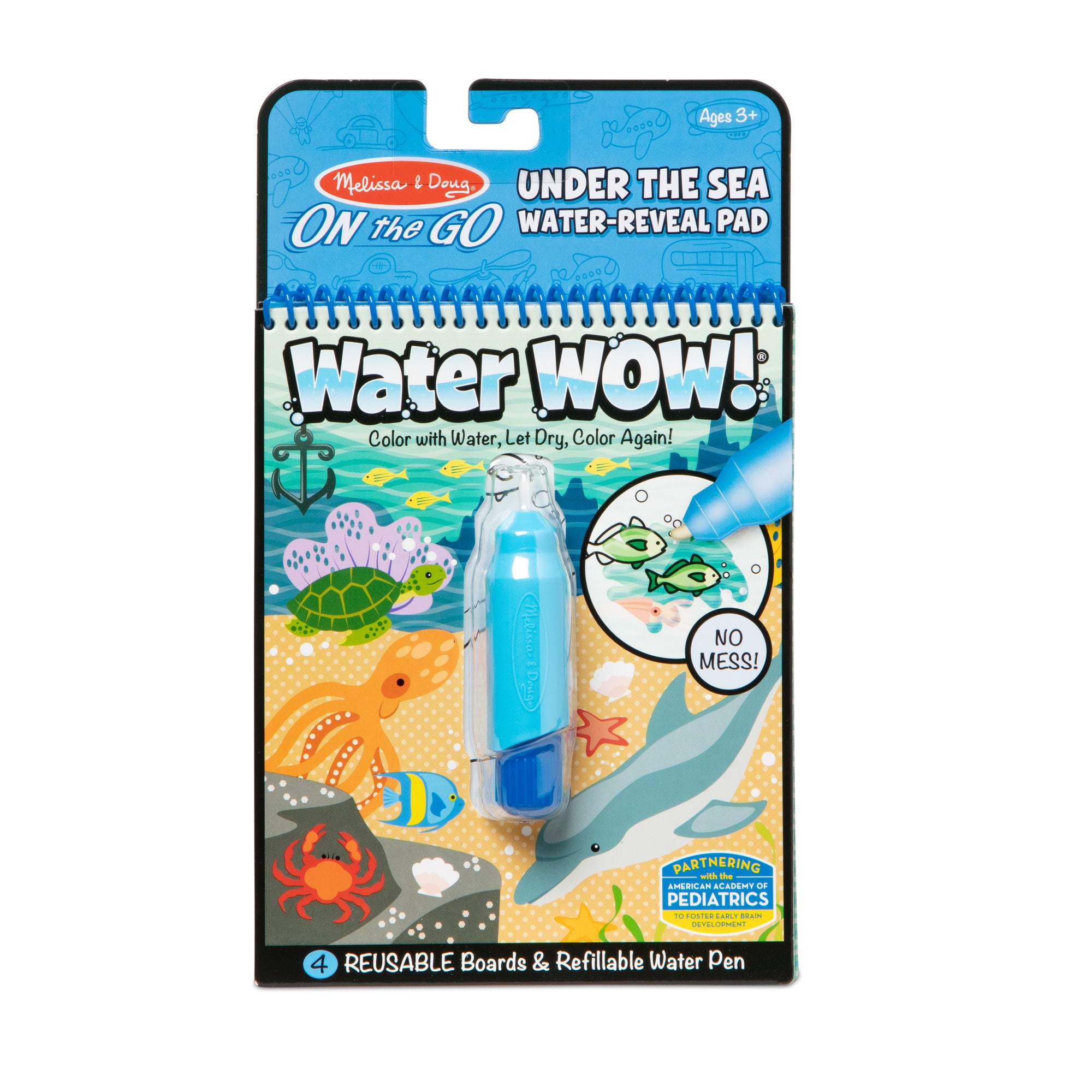 Melissa & Doug On The Go Water Wow! Under The Sea, Reusable Water-Reveal Activity Pad