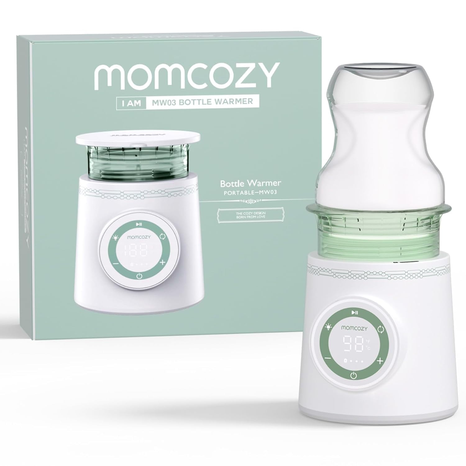 Momcozy Portable Bottle Warmer for Travel, Dual Heating Modes, 17 oz Capacity