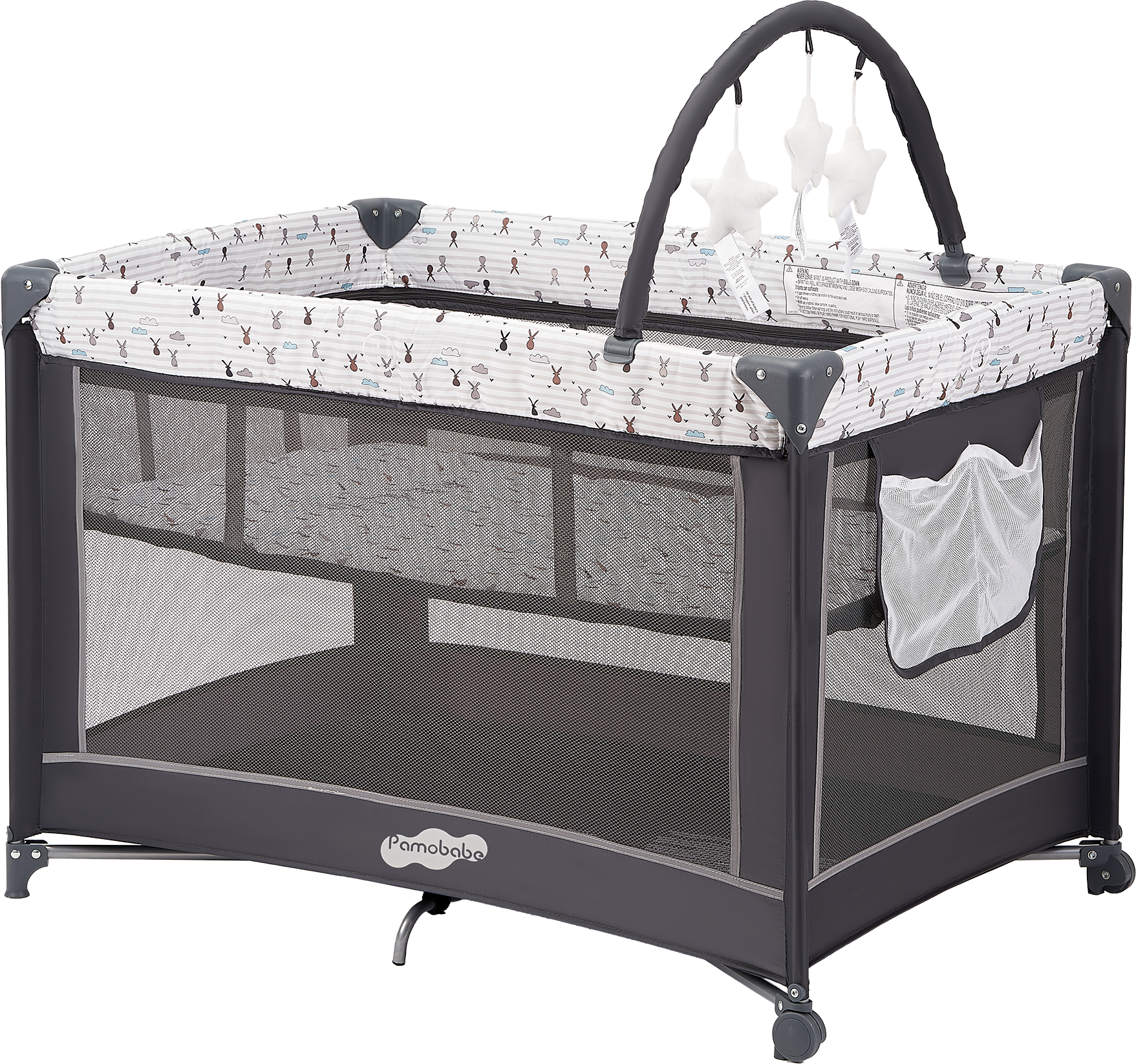 Pamo Babe Compact Pack and Play - Portable Crib for Baby