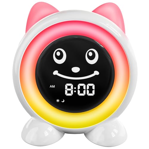 Toddler Sleep Training Clock, Ok-to-Wake with Red and Green Light